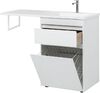 Тумба с раковиной Aquanet Токио 120 R белый (напольная, 1 ящик)