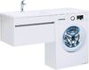 Тумба с раковиной Aquanet Токио 130 L белый (подвесная, 1 ящик)