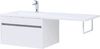Тумба с раковиной Aquanet Токио 130 L белый (подвесная, 1 ящик)