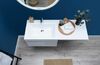 Тумба с раковиной Aquanet Токио 130 L белый (подвесная, 1 ящик)