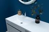 Тумба с раковиной Aquanet Токио 130 L белый (подвесная, 1 ящик)