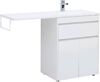 Тумба с раковиной Aquanet Токио 130 R белый (напольная, 1 ящик, 2 дверцы)