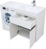 Тумба с раковиной Aquanet Токио 130 R белый (напольная, 1 ящик, 2 дверцы)
