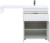 Тумба с раковиной Aquanet Токио 130 R белый (напольная, 1 ящик, 2 дверцы)