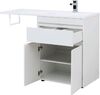 Тумба с раковиной Aquanet Токио 130 R белый (напольная, 1 ящик, 2 дверцы)