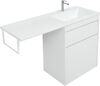 Тумба с раковиной Aquanet Токио 130 R белый (напольная, 1 ящик)
