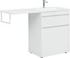 Тумба с раковиной Aquanet Токио 130 R белый (напольная, 1 ящик)