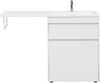 Тумба с раковиной Aquanet Токио 130 R белый (напольная, 1 ящик)