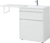 Тумба с раковиной Aquanet Токио 130 R белый (напольная, 1 ящик)