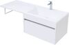 Тумба с раковиной Aquanet Токио 130 R белый (подвесная, 1 ящик)