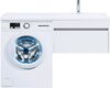 Тумба с раковиной Aquanet Токио 130 R белый (подвесная, 1 ящик)