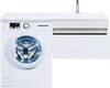 Тумба с раковиной Aquanet Токио 130 R белый (подвесная, 1 ящик)