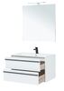 Комплект мебели для ванной Aquanet Lino 90 белый матовый