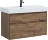 Комплект мебели для ванной Aquanet Nova Lite 100 дуб рустикальный (2 ящика)