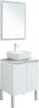 Комплект мебели для ванной Aquanet Nova Lite 60 белый глянец (2 дверцы)