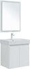 Комплект мебели для ванной Aquanet Nova Lite 60 белый глянец (2 дверцы)