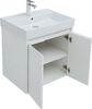 Комплект мебели для ванной Aquanet Nova Lite 60 белый глянец (2 дверцы)