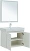 Комплект мебели для ванной Aquanet Nova Lite 75 белый глянец (2 дверцы)