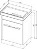 Комплект мебели для ванной Aquanet Августа 50 (Moduo Slim) белый