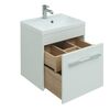 Комплект мебели для ванной Aquanet Августа 50 белый (ручка хром)