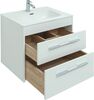 Комплект мебели для ванной Aquanet Августа 60 белый (ручка хром)