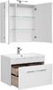 Комплект мебели для ванной Aquanet Августа 90 белый (раковина Нота NEW)