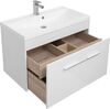 Комплект мебели для ванной Aquanet Августа 90 белый (ручка хром)