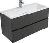 Комплект мебели для ванной Aquanet Алвита 100 серый антрацит
