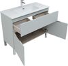 Комплект мебели для ванной Aquanet Алвита New 100 1 ящик, 2 дверцы, серый