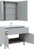 Комплект мебели для ванной Aquanet Алвита New 100 1 ящик, 2 дверцы, серый