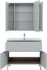 Комплект мебели для ванной Aquanet Алвита New 100 1 ящик, 2 дверцы, серый
