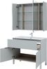 Комплект мебели для ванной Aquanet Алвита New 100 1 ящик, 2 дверцы, серый