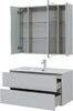 Комплект мебели для ванной Aquanet Алвита New 100 2 ящика, серый