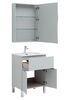 Комплект мебели для ванной Aquanet Алвита New 60 1 ящик, 2 дверцы, серый