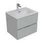 Комплект мебели для ванной Aquanet Алвита New 60 2 ящика, серый
