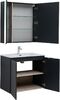 Комплект мебели для ванной Aquanet Алвита New 80 2 дверцы, антрацит