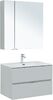 Комплект мебели для ванной Aquanet Алвита New 80 2 ящика, серый