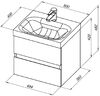 Комплект мебели для ванной Aquanet Беркли 50 белый глянец (2 ящика)