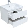 Комплект мебели для ванной Aquanet Беркли 60 белый глянец (2 ящика)