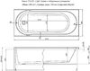 Акриловая ванна Aquanet Light 170x70 (с каркасом)