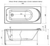 Акриловая ванна Aquanet Nord NEW 150x70 (с каркасом)
