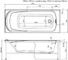 Акриловая ванна Aquanet Roma 170x70 (с каркасом)