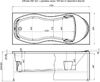 Акриловая ванна Aquanet Tessa NEW 170x70 (с каркасом)
