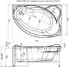 Фронтальная панель для ванны Aquanet Jamaica 160 R черная