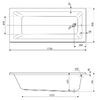 Акриловая ванна CEZARES PLANE SOLO MINI-170-80-41, 170х80 см