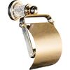Держатель для туалетной бумаги с крышкой Boheme Murano Cristal 10901-CRST-G золото