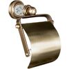 Держатель для туалетной бумаги с крышкой Boheme Murano Cristal 10901-CRST-BR бронза