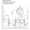 Тумба под раковину Jorno Wood 80, серая wood.01.80/P/GR