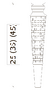 Ножки SPIRALE 35 см белые (пара) Armadi Art 847-W-35