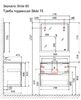 Тумба под раковину Jorno Slide 75, антрацит Sli.01.75/P/A